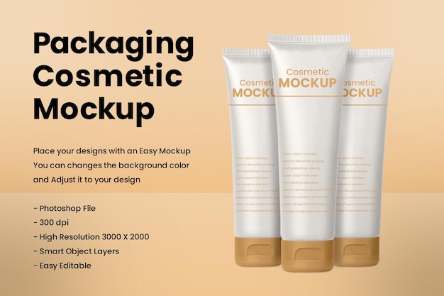 Cosmetische mockup