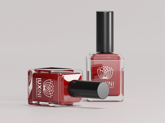 Cosmetische nagellak mockup