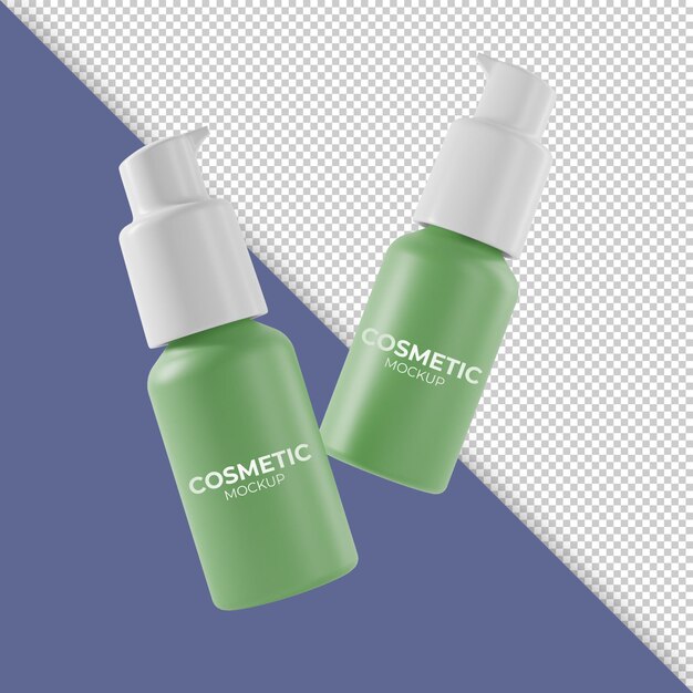 Cosmetische pompfles mockup