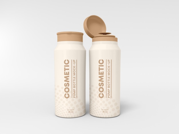 Cosmetische pompfles mockup