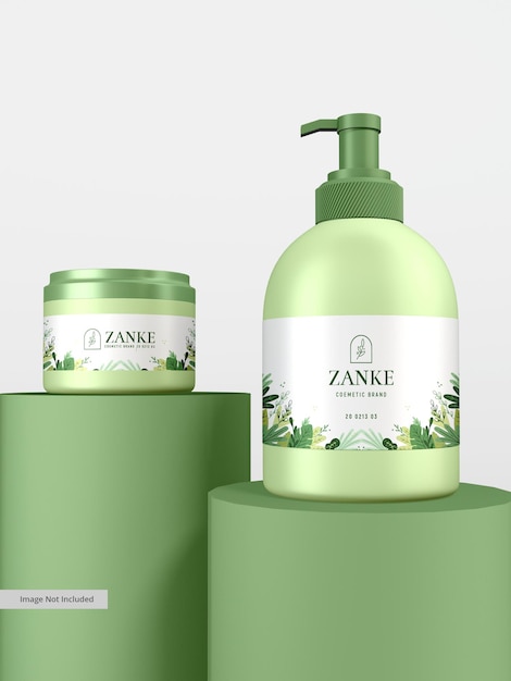 Cosmetische producten branding mockup