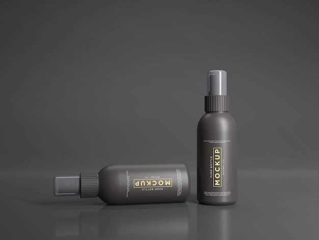 Cosmetische pump bottle mockup