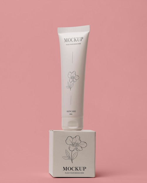 Cosmetische verpakking mock-up assortiment