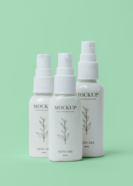 Cosmetische verpakking mock-up assortiment