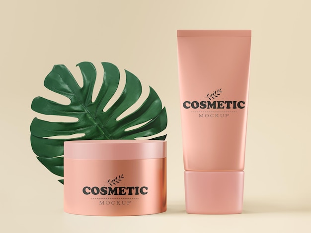 Cosmetische verpakking Mockup