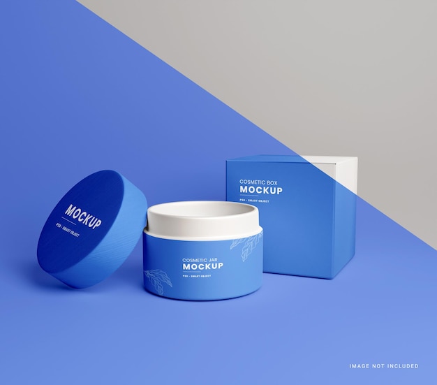 PSD cosmetische verpakking mockup