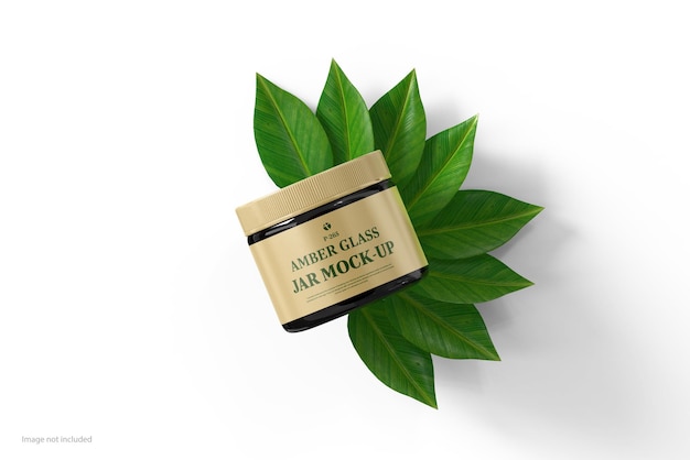 Cosmetische zalfpot verpakking Mockup
