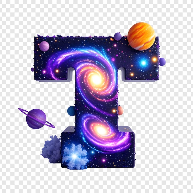 PSD cosmic letter t