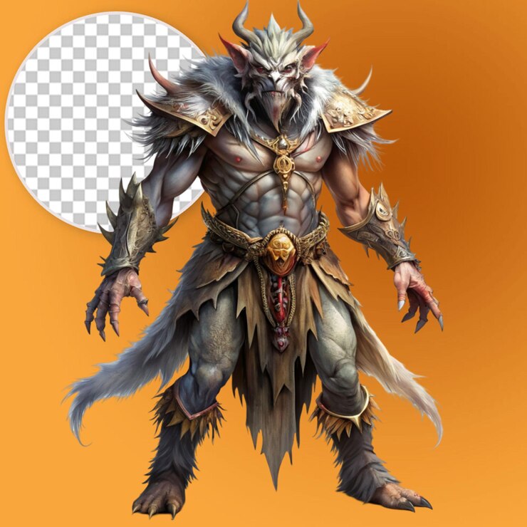 PSD costume design legendary creature cartoon