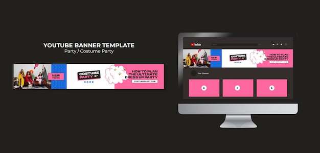 costume party template design