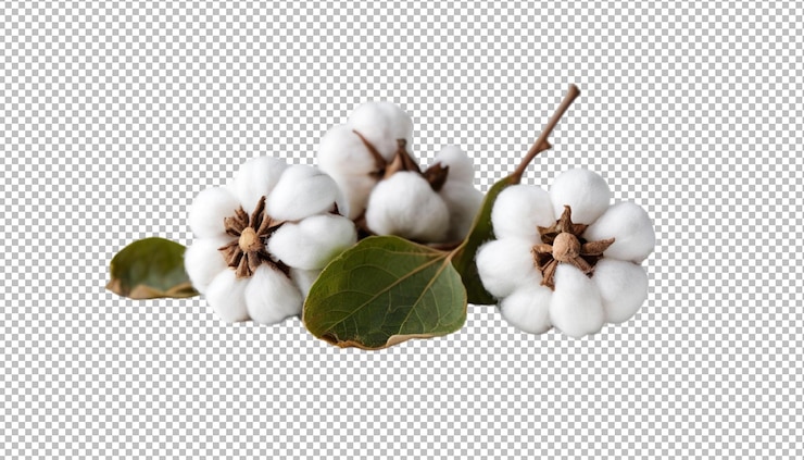 PSD cotton bolls natural texture and beauty