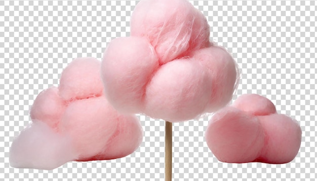 PSD cotton candy isolato su uno sfondo trasparente