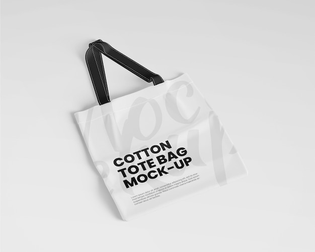 Cotton tote bag mockup