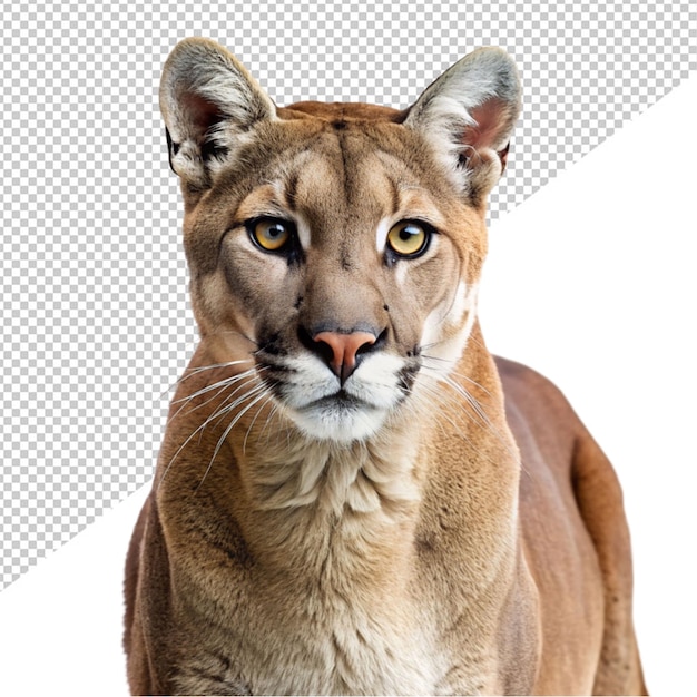 PSD cougar on transparent background