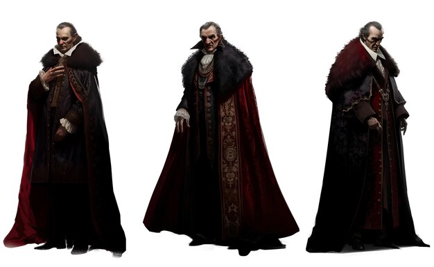 PSD count dracula art cutout