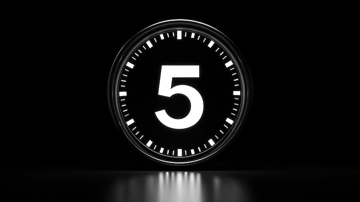 PSD countdown clock five seconds to go