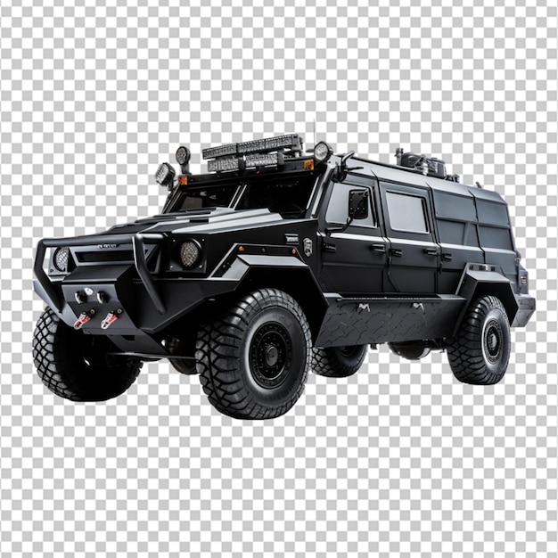 PSD counterterrorism vehicle on white background