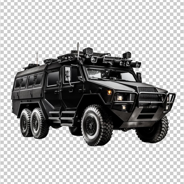 PSD counterterrorism vehicle on white background