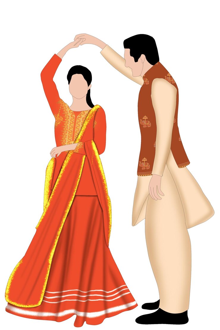 PSD couple wedding caricatures