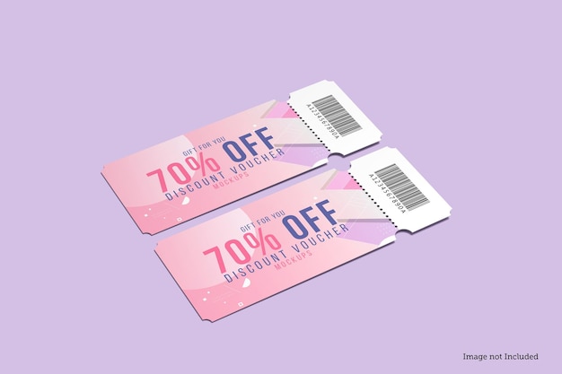 PSD coupon mockups