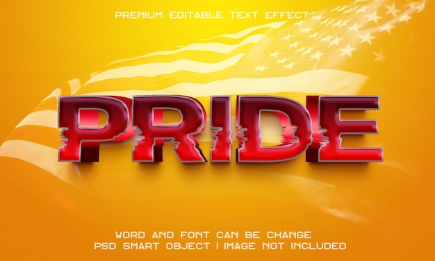 Courage to be pride 3d text effects