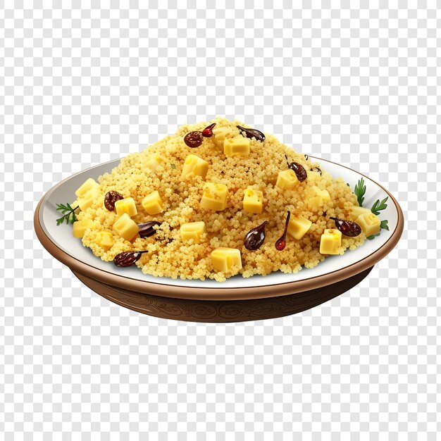 PSD couscous isolated on transparent background