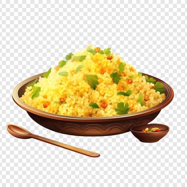 PSD couscous isolated on transparent background