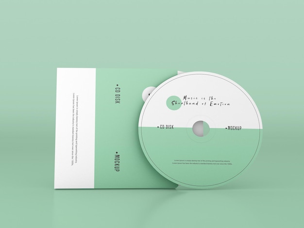 Cover en compact disc-mockup