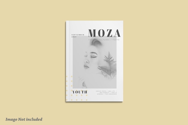 Cover magazine mockup premium psd