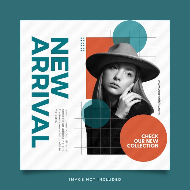a cover for a new arrival with a woman wearing a hat.
