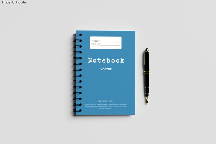 PSD cover notebook mockup