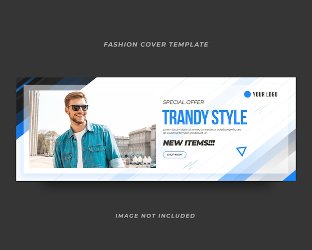 Modello di copertina delle vendite di moda per post sui social media