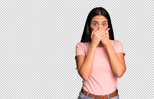 PSD covering mouth with hands with a shocked