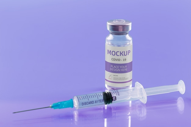 Covid vaccine mockup design