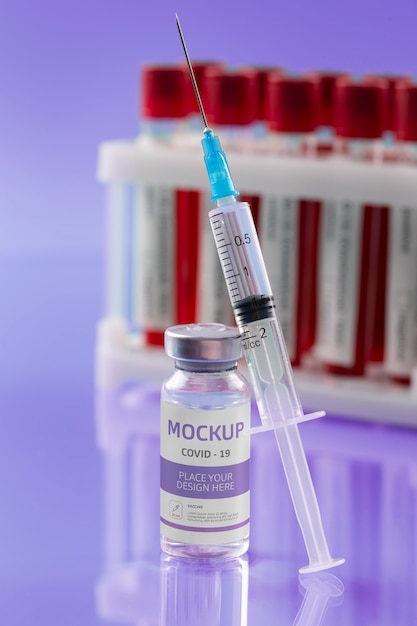 Covid vaccine mockup design