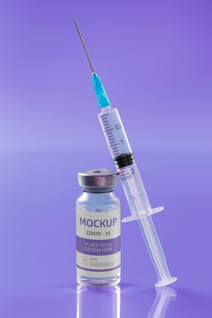 PSD covid vaccine mockup design