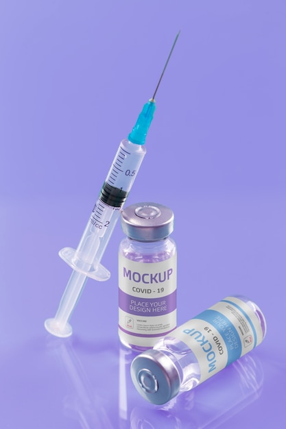 covid vaccine mockup design