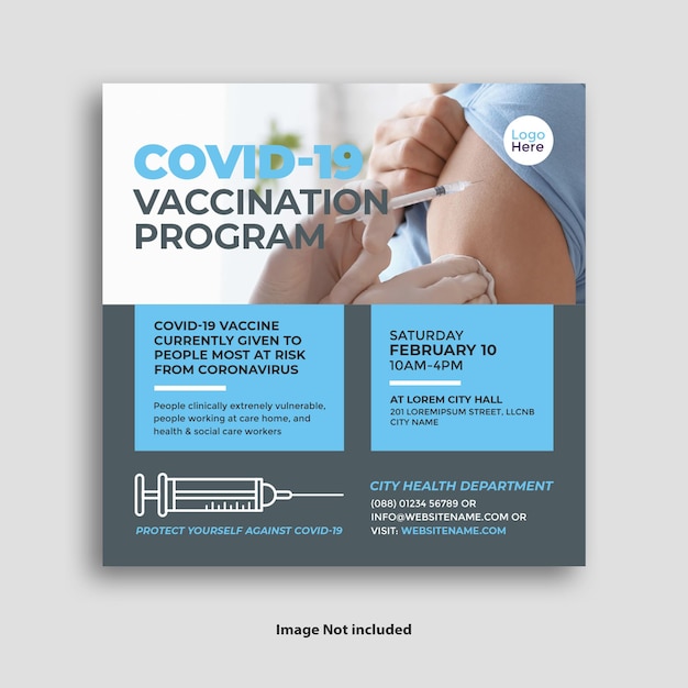 Covid19 Vaccination Program Social Media Banner