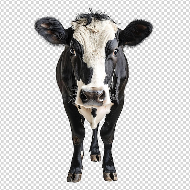 PSD cow on isolated background