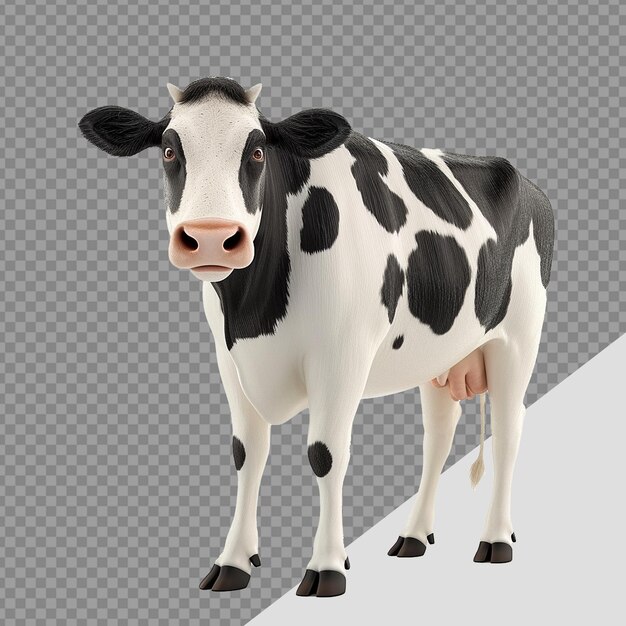 PSD cow png isolated on transparent background