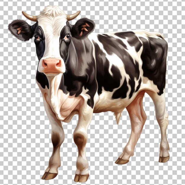 PSD cow realistic illustration