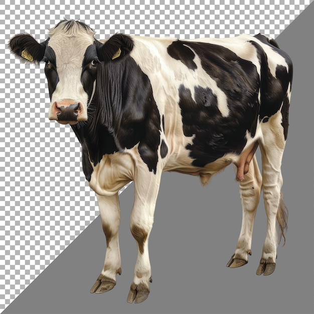 PSD cow white background