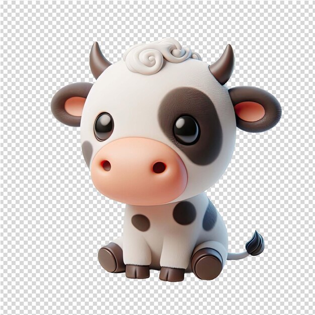 A cow with a head that says cow on it