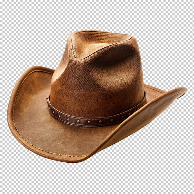 PSD cappello da cowboy su sfondo trasparente