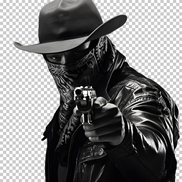 Cowboy isolated on transparent background