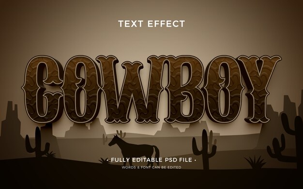 Cowboy teksteffect