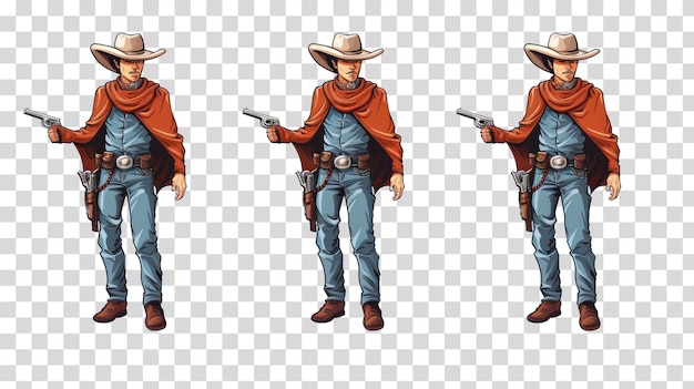 PSD cowboy vector cowboy achtergrond