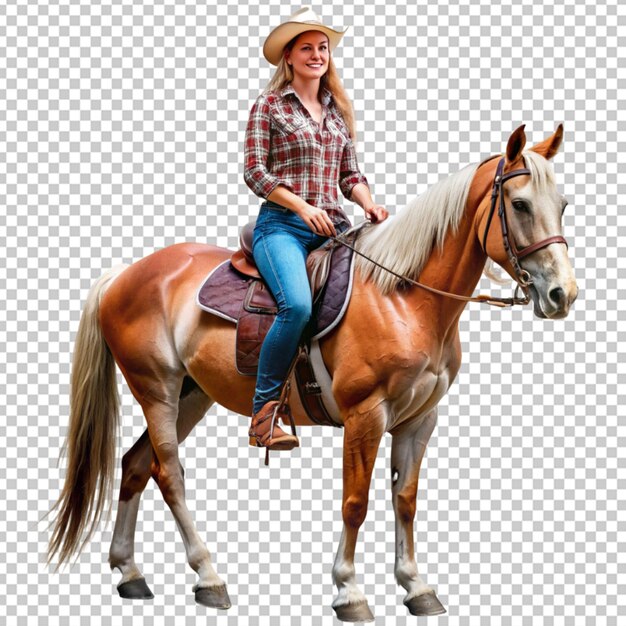 Cowgirl on a horse