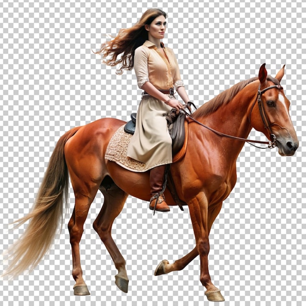 PSD cowgirl op een paard