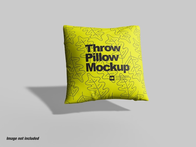 Cozy chusion or throw pillow mockup